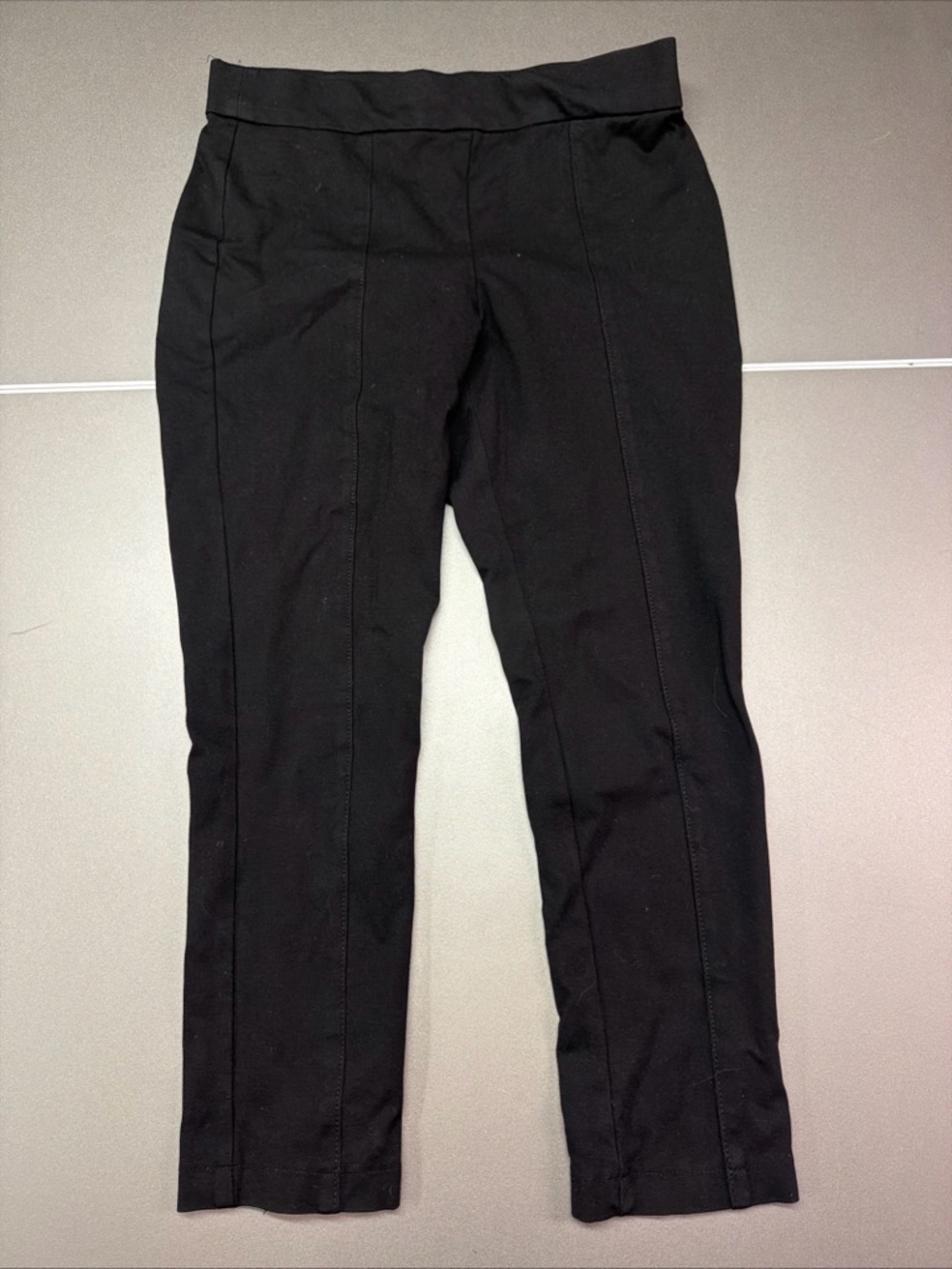Anne Klein Black Pull On Stretch Ankle Leggings‎ Women's Size Large